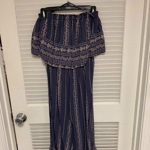 Strapless Cotton Jumpsuit